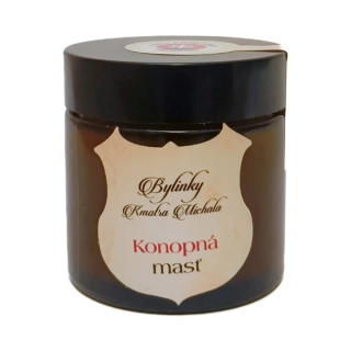 Konopná masť s CBD.